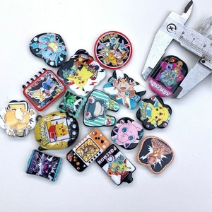 Accessori per Perline in Acrilico a Forma di Orsetto Arcobaleno con Foro Passante e Stampa Fronte-Retro, Serie a Tema per Cinghie per Telefono, Ciondoli per Borse, Fai da Te - Product Image 3