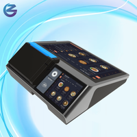 Terminal de point de vente tout-en-un Android 14 avec écran tactile 10,1 pouces, lecteur de codes-barres, imprimante thermique et NFC pour le commerce de détail, la restauration et la loterie