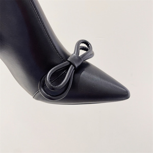 Botines de Mujer con Tacón Alto y Fino, Nueva Marca de Invierno, con Lazo y Cremallera, Punta en Pico, Elegantes - Product Image 5