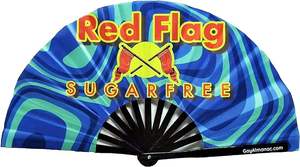 Abanicos Plegables de Bambú y Poliéster de 13 Pulgadas, Estilo Arte Folclórico, Tela en Blanco para Sublimación, con Sonido Fuerte, Estilo Musical Pintado - Product Image 6