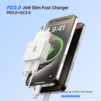 Chargeur mural ultra-rapide Tommox Portable OEM/ODM PD 20W Type-C Gan avec prise EU KR pour smartphone, iPad, tablette, chargeur mobile