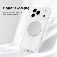 Coque de protection magnétique mate C0490 en TPU anti-chute à quatre coins pour iPhone 17 Air 16 15 14 13 12 Pro Max 11 18
