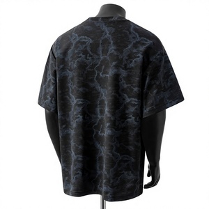 Camiseta con Estampado Gráfico para Hombre, 100% Algodón, Cómoda, Informal, Estilo Urbano, Elegante, para Uso Diario, Manga Corta - Product Image 2