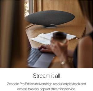 ลำโพงไร้สาย Bowers Wilkins Zeppelin Pro Edition, ลำโพงบลูทูธขนาดใหญ่, ไดรเวอร์ 5 ตัว พร้อมซับวูฟเฟอร์, บลูทูธ St - Product Image 3