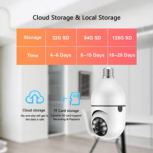 プロモーションTuya 3MP屋内E27電球型双方向音声ナイトビジョン動体検知自動追跡360°PTZ電球型WiFiカメラ - Product Image 6