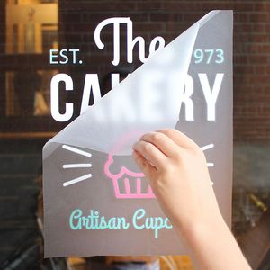 Tự dính Vinyl PVC cửa sổ trong suốt Sticker tùy chỉnh logo cửa sổ đề can kính tĩnh <span class=keywords><strong>clings</strong></span> - Product Image 2