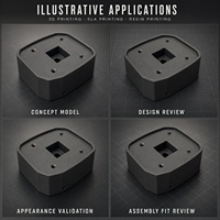 Casing Cetak SLA Resin ABS Bening/Kuning/Putih/Hitam, Prototipe Cepat, Layanan Pencetakan 3D Kustom untuk Model Tampilan Visual