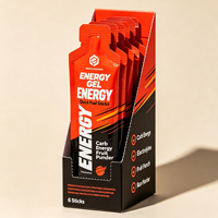 Sachets d'emballage en aluminium thermoscellables en forme de bouteille pour gel énergétique, impression personnalisée, pour le stockage de miel et de compléments nutritionnels