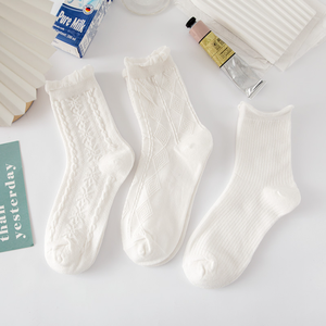 <span class=keywords><strong>Calcetines</strong></span> y <span class=keywords><strong>calcetines</strong></span> de moda para hombre y mujer, <span class=keywords><strong>calcetines</strong></span> escolares Lolita, precio barato, venta al por mayor, algodón <span class=keywords><strong>blanco</strong></span> - Product Image 2
