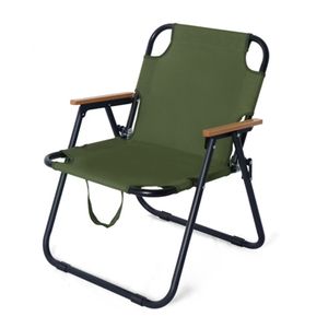 Silla y mesa de camping plegable de tela, tubo de Metal grueso, 1 persona, Luna plegable, muebles de exterior, silla - Product Image 4