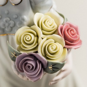 European Pastoral Cerâmica Flower Girl <span class=keywords><strong>Figurine</strong></span>-Home Decor elegante para sala de estar & Display - Product Image 3