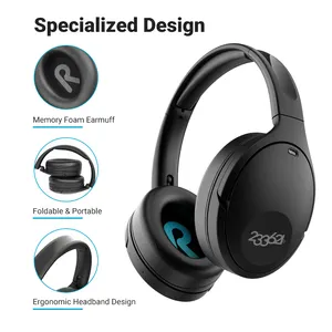 Wireless Headsets 6HUSH Factory Direct Unique Design 100H Playtime Wireless ANC TWS Headphones Stereo Sound Earphones Dual Bluetooth 5.0 Headset