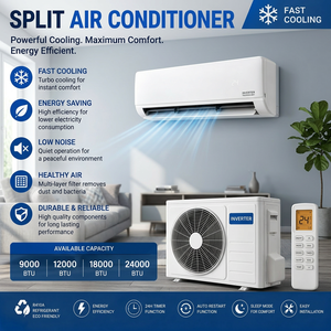 Aire Acondicionado Inverter Split de Pared con Calefacción, Refrigerante R410A, 12001-15000 BTU, Clase de Ahorro Energético - Product Image 2