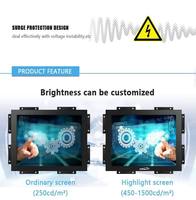 Monitor de Pantalla Táctil Capacitiva HMI de 15 Pulgadas 4:3 IP65 Resistente al Agua, Pantalla LCD TFT Robusta para PC Industrial Integrada con LED, Pantalla CNC Kisok ROHS
