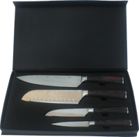 HSK nouveauté haute stabilité excellente qualité couteaux de cuisine professionnels ensemble de couteaux de cuisine en acier inoxydable avec boîte cadeau