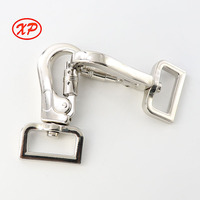 Mousqueton à ressort multi-usage en alliage de zinc de 25 mm avec boucle pivotante à 360 degrés, robuste et sûr pour les laisses de chien