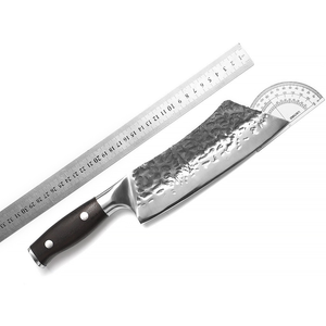 <span class=keywords><strong>Cuchillo</strong></span> de Carnicero, <span class=keywords><strong>Cuchillo</strong></span> de Chef, Forjado a Mano con Textura de Martillo, Hoja Entera, <span class=keywords><strong>Cuchillo</strong></span> de Cocina con Caja de Regalo <span class=keywords><strong>para</strong></span> Cocinar en Casa y Barbacoa - Product Image 6