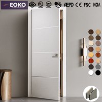 Porte intérieure en bois MDF moderne personnalisable EOKO pour les constructeurs, pour appartements, vente en gros