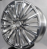 Jantes en alliage d'aluminium forgé à 5 trous, 18-22 pouces, finition argent poli, neuves, PCD ET personnalisé