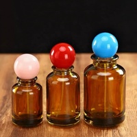 Grosir Amber coklat 30ml 50ml 100ml semprotan bulat mewah pompa silinder semprot botol parfum kaca