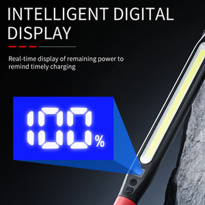 ไฟทำงานยูนไม โคบ 1500 มิลลิแอมป์แบบชาร์จไฟได้พร้อมจอแสดงผลดิจิตอลและตะขอแม่เหล็กสำหรับซ่อมยานยนต์และตั้งแคมป์ - Product Image 3