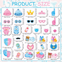 Accessoire de photographie pour fête de révélation du sexe, garçon ou fille, accessoire de photographie pour fête de naissance, décoration
