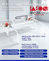 Machine tout-en-un de découpe et de rainurage en V pour panneaux composites en aluminium avec guide linéaire haute précision 2,5 m