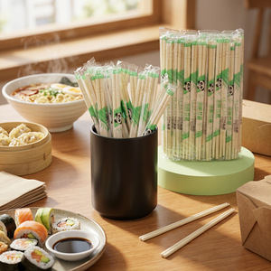 <span class=keywords><strong>Palillos</strong></span> Desechables de Bambú Envueltos Individualmente de Fábrica, <span class=keywords><strong>Palillos</strong></span> Japoneses para Sushi, <span class=keywords><strong>Palillos</strong></span> Redondos para Restaurante y Comida para Llevar - Product Image 1