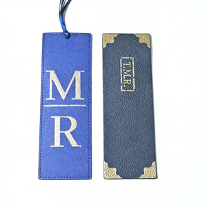 Marcapáginas <span class=keywords><strong>de</strong></span> Cuero Azul con Dibujos Animados Grabados Personalizados, Marcador <span class=keywords><strong>de</strong></span> Páginas Reutilizable con Impresión Digital, Regalo para Amantes <span class=keywords><strong>de</strong></span> la Lectura, Cumpleaños - Product Image 1