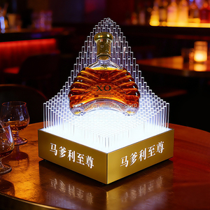 Custom LED Luminous <b>Wine</b> Bottle Presenter, Rechargeable Display Stand for Nightclub VIP Service - Product Image 5