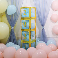 Boîtes à ballons pour fête prénatale 30cm, 1 pièce, cadeau joyeux anniversaire, boîte à lettres, vente en gros
