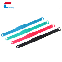 Pulsera RFID de Silicona Ajustable de Grado Alimenticio, Resistente al Agua y a la Intemperie, 13.56MHz ISO14443A NTAG216, para Festivales, Fiestas y Conciertos, en Oferta