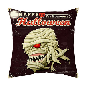 Halloween Throw Pillow Square Washable Decorative <b>Cushion</b> <b>For</b> Living Room Home Decor Spooky Pillowcase - Product Image 4