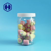 Pot hexagonal en PET de 220 ml, 50 mm, 20 g, avec couvercle à vis, pour biscuits, sucre, snacks, bonbons, chocolat, aliments pour bébés, sucettes, hermétique et facile à ouvrir
