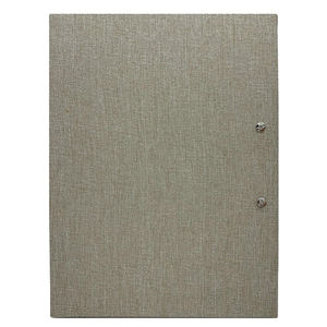 Cubierta de Menú Personalizada con Logotipo en Tela, Formato A4, con Tapa de Lino y Fijación Exterior con Tornillos, para Menú de Restaurante - Product Image 4