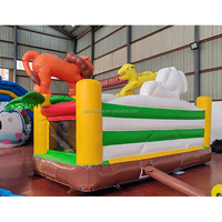 Jeux de fête Safari Bouncer Mini maison de saut gonflable Location commerciale pour fête d'anniversaire