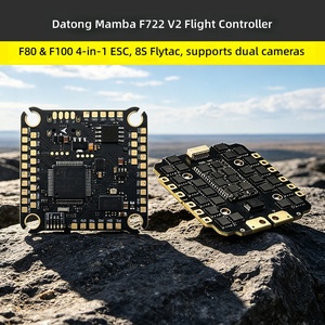 Datong <span class=keywords><strong>Mamba</strong></span> <span class=keywords><strong>F722</strong></span> V2 ชุดควบคุมการบินโลหะ F80/F100 4-in-1 ESC 8S Flytower สำหรับรถบังคับวิทยุ รองรับกล้องคู่ - Product Image 1