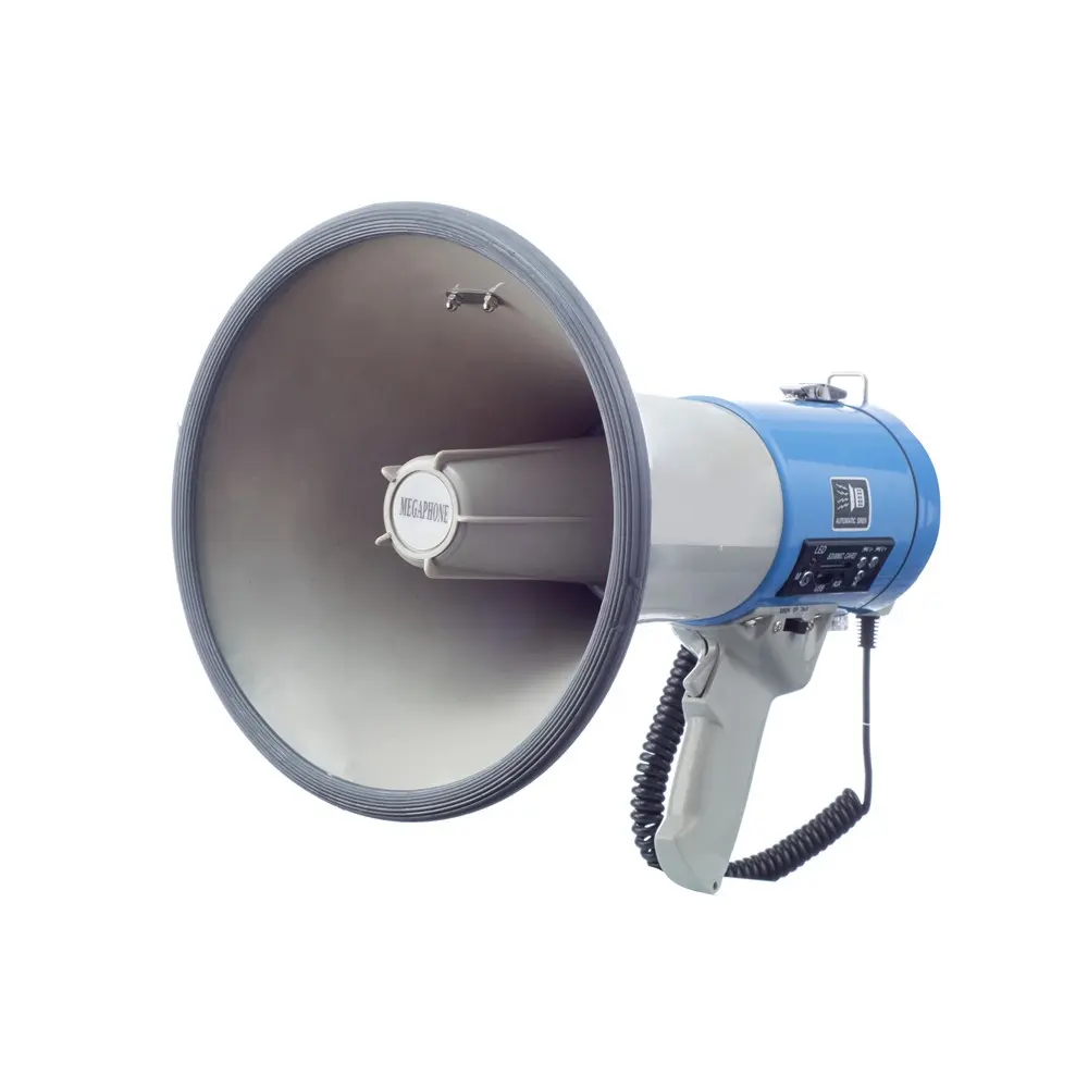 50W ER66 Bullhorn hoparlör ile USB, SD, AUX genel adres için güvenlik alarmı kullanımı yüksek güçlü megafon