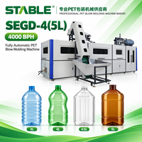 Machine à souffler des bouteilles en PET STABLE 5L-10L |   Automatique 2000-4000BPH |   Noyau de roulement |   Fabricant de bouteilles d'eau pour huile comestible