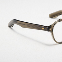 Montures de lunettes JM68RX haut de gamme en acétate épais à double pont ovale, unisexe, monture complète, lunettes élégantes