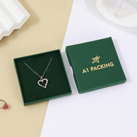Boîte à bijoux carrée en gros Becan avec couvercle coulissant, couleurs menthe, rose, beige, vert – Étuis pour colliers, boucles d'oreilles, bagues – Emballage pour bijoux