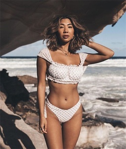 2022 nouveau haute qualité femmes côtelé Bikini réglable rembourré maillot de bain usine en gros <span class=keywords><strong>Carvico</strong></span> imprimé maillots de bain - Product Image 3