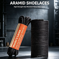 Cordon d'emballage en fibre d'aramide haute résistance 6 mm, tressé 12 brins, résistant à la chaleur, pour la fabrication de bottes de travail