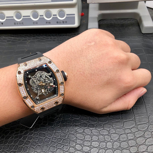 High-end men's mechanical <b>watch</b>, titanium with diamond-set tourbillon automatic mechanical <b>watch</b> 035 - Product Image 2