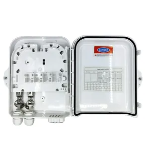 Caja de protección de fibra óptica blanca impermeable caliente IP65 2017 ODP 12 Caja de distribución de fibra óptica para exteriores de 8 núcleos