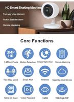 HD HOme 3MP Mini caméra IP intérieure Baby Monitor 360 Wifi Smart Camera