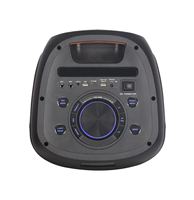 Enceintes d'extérieur JBR-810 avec microphones, 8'', batterie rechargeable 12V 4.5A, fonction TWS avec lumières RGB, microphone sans fil