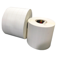 Étiquette thermique de transfert de qualité supérieure pour l'expédition, 15 mm x 15 mm, autocollante, pour imprimante à codes-barres