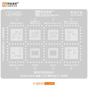 Amaoe U-QSU 1-5 Gabarit de rebillage BGA pour Qualcomm Snapdragon SM8450/SM8350/SM6225/SM8150/<span class=keywords><strong>SDM636</strong></span> RAM496 RAM556 - Product Image 5