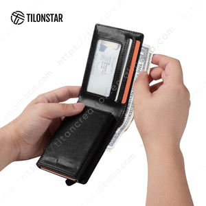 Tilonstar กระเป๋าสตางค์ใส่บัตรแบบป๊อปอัพได้สำหรับทุกวัน, กระเป๋าหนังอะลูมิเนียมกันขโมยน้ำหนักเบาจุได้เยอะ TVC336 - Product Image 5